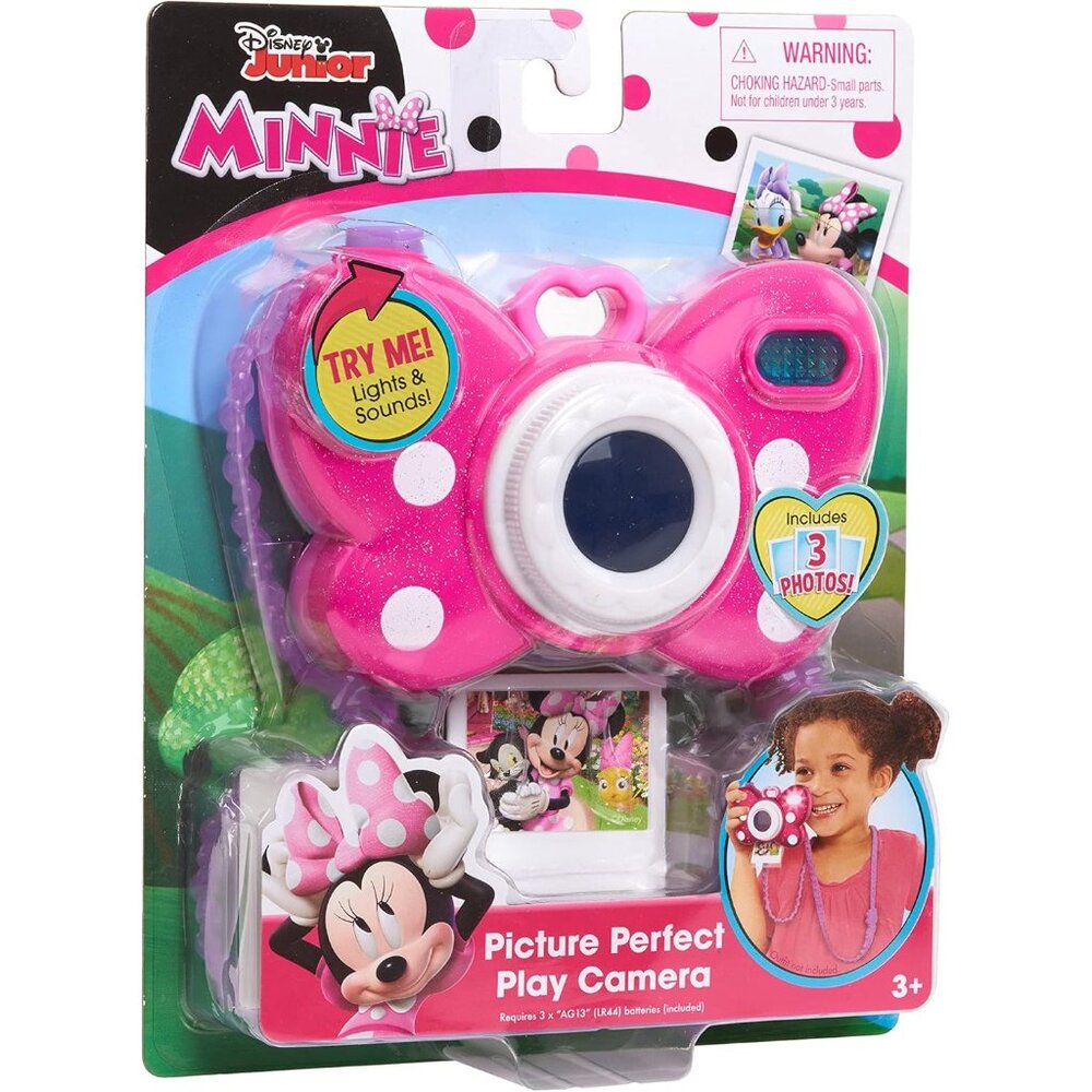 Disney Junior Minnie Picture Perfect Play Camera W/ Lights & Sounds For Ages 3+ - Picture 3 of 4